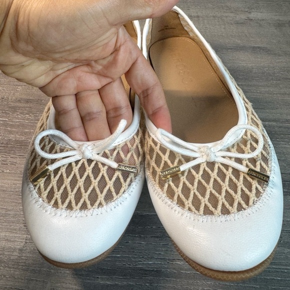 AEROSOLES Palma White Mesh Ballet flats size 6 $89 IMMACULATE - Picture 8 of 11
